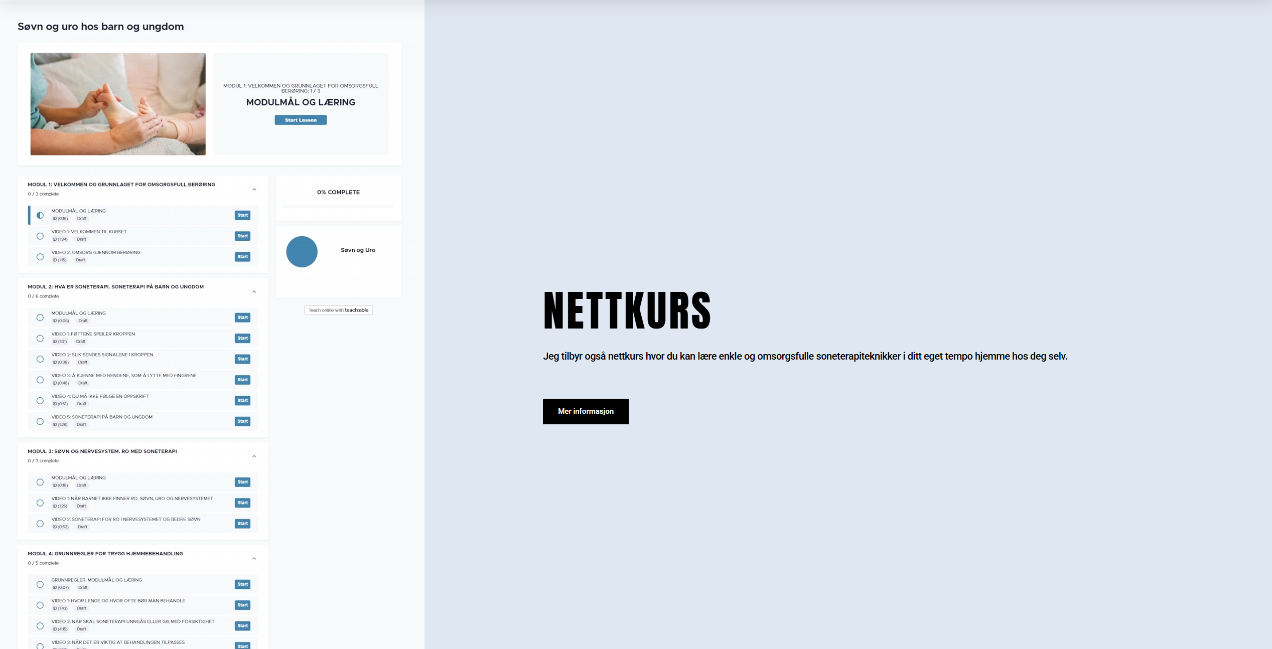 Nettkurs og seminarer