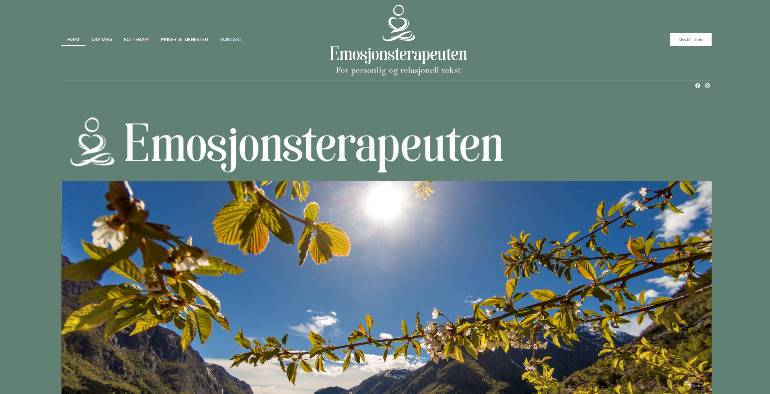Emosjonsterapeuten — nettside med natur og terapi