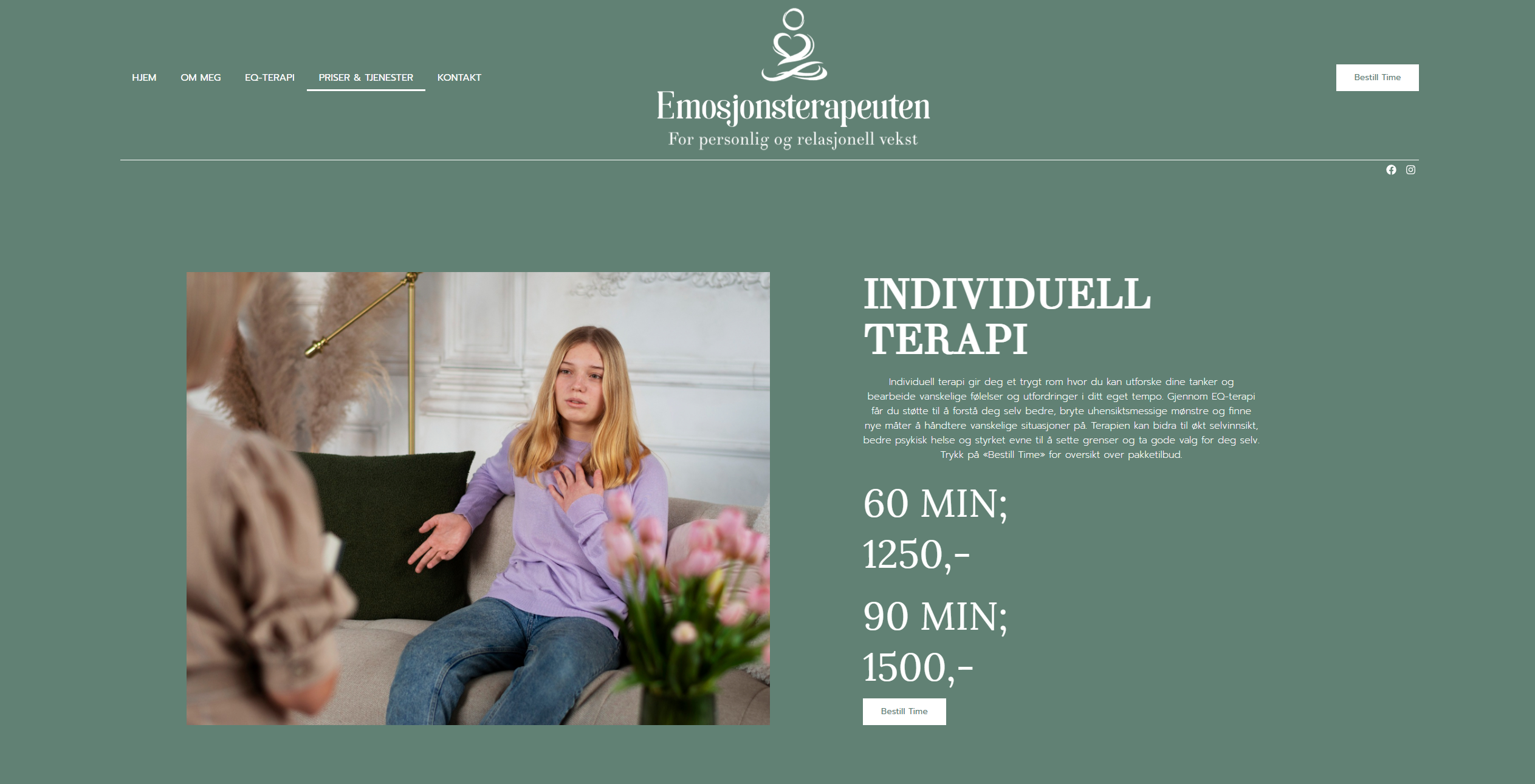 Priser og tjenesteoversikt